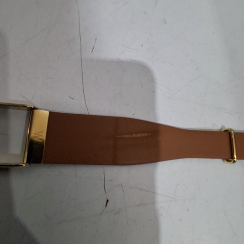 WHOOP MG LEATHERLUX GENUINE LEATHER BAND - FOR WHOOP TRACKERS - SMALL - 14MM - CAMEL BROWN/GOLD image 4