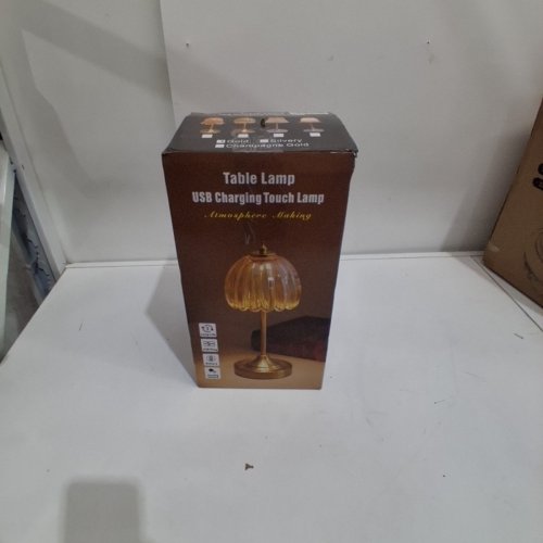 CORDLESS RECHARGEABLE 3 COLOUR TOUCH TABLE LAMP - 13" - GOLD image 6