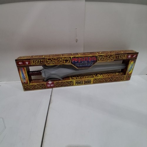 MASTERS OF THE UNIVERSE HE-MAN POWERS OF GRAYSKULL SWORD WITH LIGHTS DIALOGUE SOUNDS & VIBRATION - 27" - GREY (MODEL:JKJ17) image 2