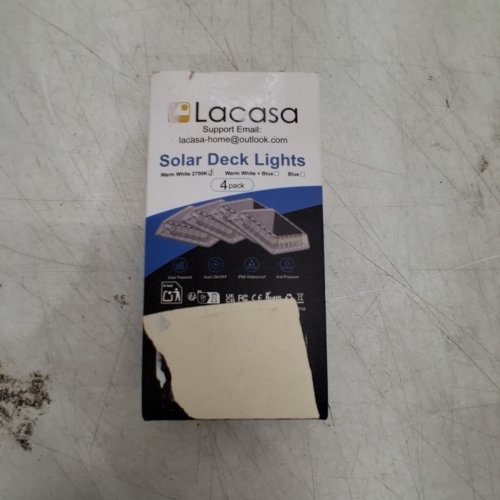 4PK LACASA SOLAR DECK LIGHTS WITH WARM WHITE LED - 3000K - WHITE image 5