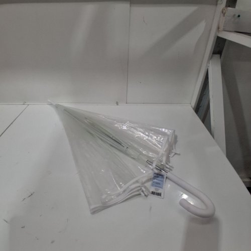 THE WEATHER STATION BUBBLE DOME CLEAR UMBRELLA - 52" ARC - WHITE/CLEAR (MODEL: WS510-WHITE) image 2