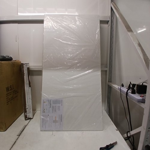 ACOUSTIC PANELS SELF-ADHESIVE SOUND ABSORBING DECORATIVE PANELS - 48" X 23" X 0.4" - WHITE image 3