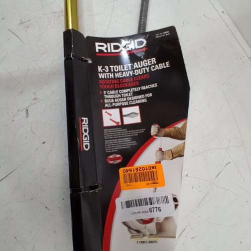 RIDGID K-3 TOILET AUGER WITH BULB HEAD - 3FT image 3