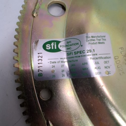 PRW POWER SFI RATED FLEXPLATE - FOR FORD 289, 302, AND 351 WINDSOR ENGINES (1963–1982) - GOLD (MODEL: 1830201) image 3