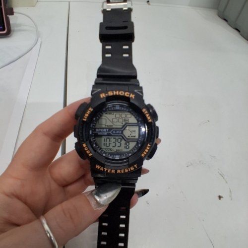 MENS R-SHOCK SPORT DIGITAL WATCH - BLACK (STYLE: S-612) image 4