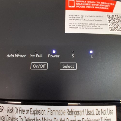 FRIGIDAIRE RETRO FREESTANDING BULLET SHAPED ICE MAKER - 26LB - GREY (MODEL: EFIC513-GREY) image 2