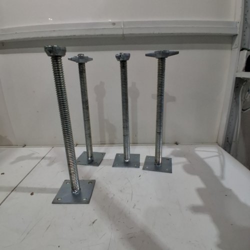 4PK ADJUSTABLE SCAFFOLD LEVELING SCREW JACK - 18.5"- SILVER image 2