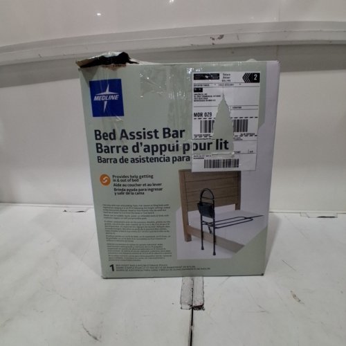 MEDLINE HEIGHT ADJUSTABLE BED ASSIST BAR WITH STORAGE BAG - 32"-44" - BLACK (MODEL: BA6800) image 3