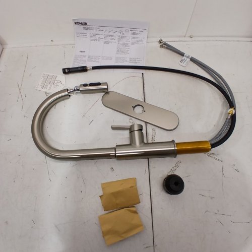KOHLER RODEAN PULL-DOWN KITCHEN FAUCET - STAINLESS STEEL (MODEL: 1806389) image 2