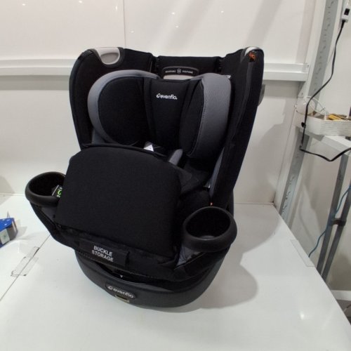 EVENFLO REVOLVE360 EXTEND REVERE ALL-IN-ONE ROTATIONAL CAR SEAT - 4-65LBS CAPACITY - BLACK/GREY (MODEL: CS360212464C) image 3