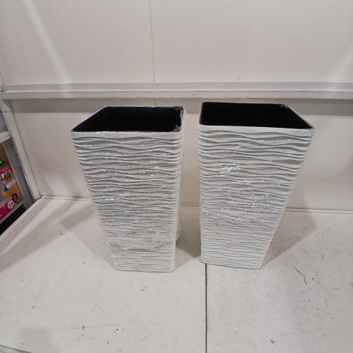 2PK WORTH TAPERED PLANTERS - 22" - WHITE (MODEL:G816A05) image 2