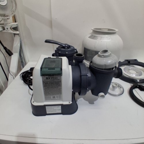 INTEX SX2100 KRYSTAL CLEAR SAND FILTER PUMP FOR ABOVE GROUND POOLS - 2100GPH - WHITE/GREY (MODEL: SFW80110/SX2100) image 9