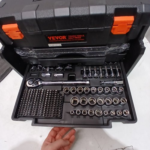 450PC MECHANICS TOOL SET AND SOCKET SET - /4" 3/8" 1/2" DRIVE DEEP AND STANDARD SOCKETS - (MODEL: XL3265 ) image 3