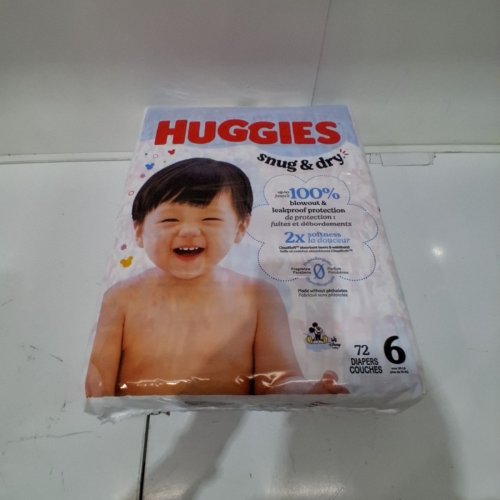 72PK HUGGIES SNUG & DRY BABY DIAPERS - SIZE 6 - 35LBS+ - MICKEY MOUSE image 2