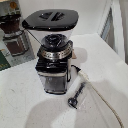 CUISINART AUTOMATIC 18-POSITION BURR COFFEE GRINDER - 18 CUP CAPACITY - STAINLESS STEEL (MODEL: DBM-8C) image 3