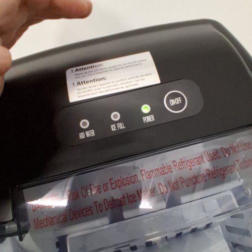 EUHOMY COUNTERTOP ICE MAKER MACHINE - MAKES 26LB/DAY - BLACK (MODEL: IM-06D / IM001-BBL-CAEH) image 2