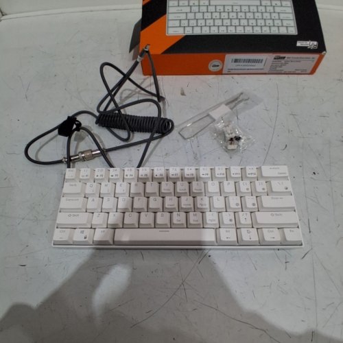 RK ROYAL KLUDGE RK61 WIRED 60% MECHANICAL GAMING KEYBOARD RGB BACKLIT ULTRA-COMPACT BROWN SWITCH - WHITE (MODEL : RK61) image 3