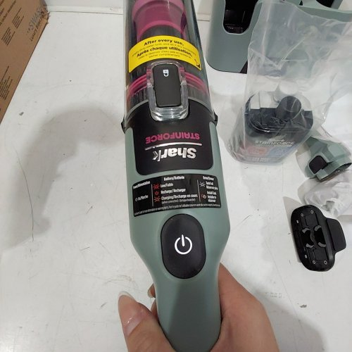 SHARK STAINFORCE CORDLESS HANDHELD CARPET/UPHOLSTERY STAIN CLEANER - (MODEL: HX101C) image 2