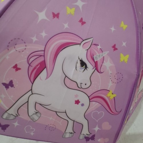 KIDS UMBRELLA - PINK/PURPLE UNICORN (MODEL: UNUM9347/620584849347) image 6