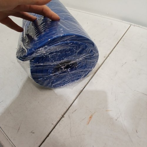 AMAZON BASICS THICK EXERCISE YOGA MAT WITH CARRY STRAP - 6FT X 2FT X 1/2" THICK - BLUE (MODEL: YM2001) image 3