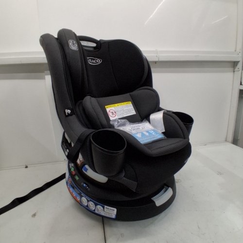 GRACO EASY TURN 360 CONVERTIBLE SWIVEL CAR SEAT, REAR- AND FORWARD-FACING - 66LBS MAX LOAD - BLACK (MODEL: 2227897) image 5