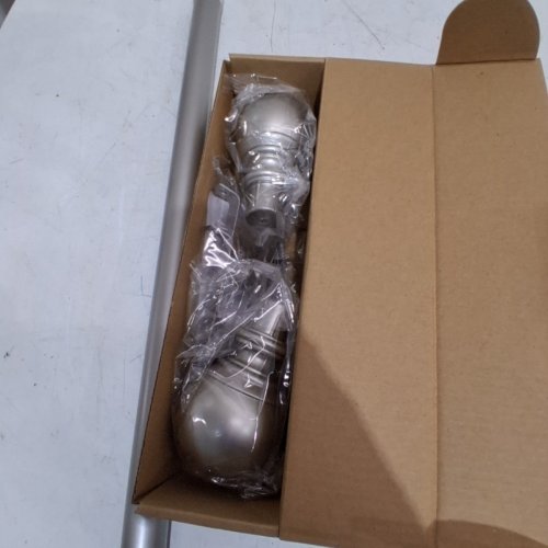 CURTAIN ROD SET, 36-72" - SILVER image 3