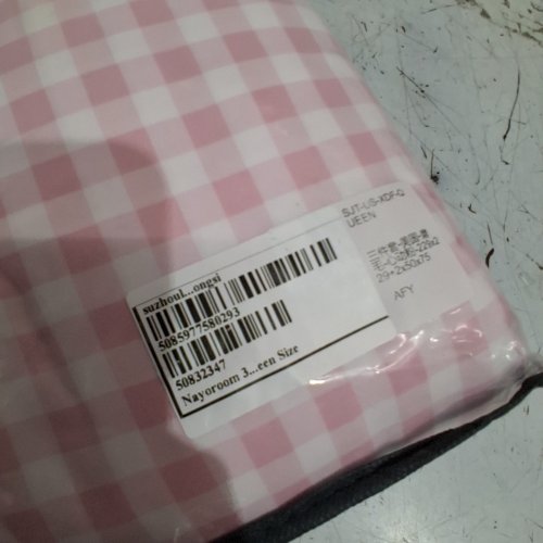3PC NAYOROOM DUVET COVER WITH PILLOW CASES - QUEEN - PINK/GINGHAM (STYLE : 5085977580293) image 2
