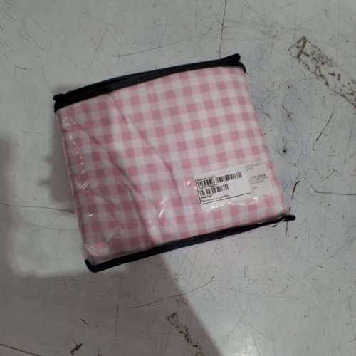 3PC NAYOROOM DUVET COVER WITH PILLOW CASES - QUEEN - PINK/GINGHAM (STYLE : 5085977580293) image 3
