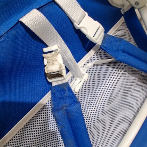 FOLDING OUTDOOR CHAIR - BLUE AND WHITE image 4