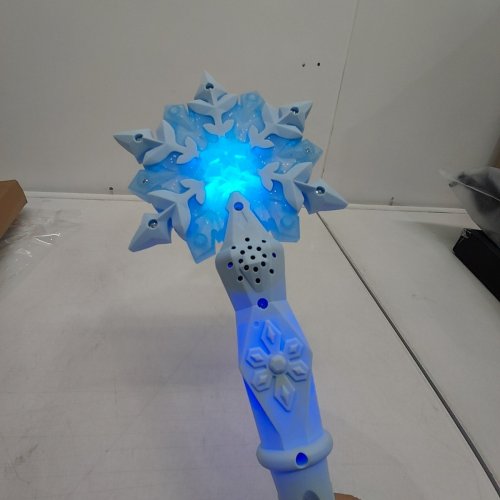 SNOWFLAKE LIGHT-UP TOY WAND - BLUE AND WHITE image 3
