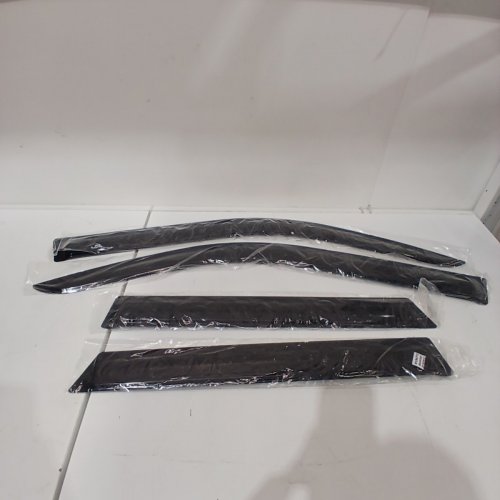 LIGHTRONIC OUTSIDE MOUNT SIDE WINDOW VISOR DEFLECTOR RAIN GUARDS - FITS 2021-2023 FORD BRONCO SPORT - DARK SMOKE - (MODEL: WV94713) image 2