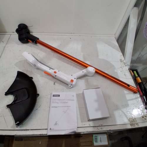 LITHELI U20 HANDY+ CORDLESS STRING TRIMMER AND BATTERY - 12" - 20 V - ORANGE/WHITE (MODEL: EGT020074) image 2