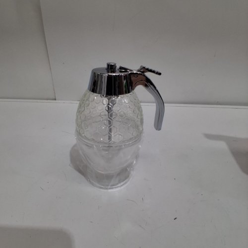 PLASTIC HONEY SYRUP DISPENSER-8OZ-CLEAR image 2