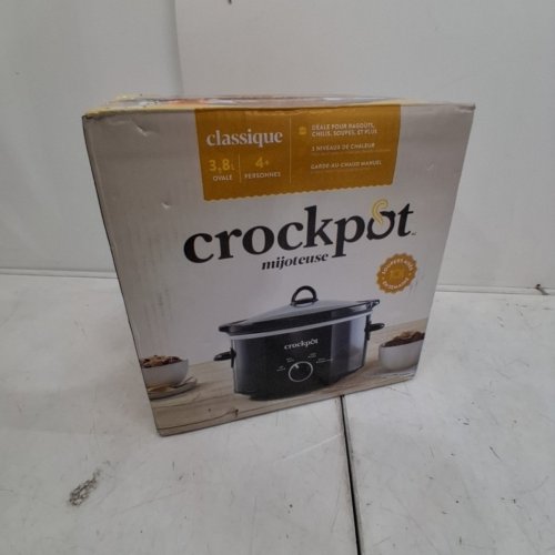 CROCKPOT 4-QUART CLASSIC SLOW COOKER WITH 3 SETTINGS- BLACK (MODEL: ‎2166871) image 5