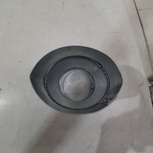 DEFLECTO DRYER VENT REDUCER - OVAL TO ROUND - 4" X 3" - ALUMINUM (MODEL: OSB43) image 3