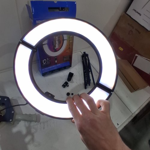 BOWER FOLDABLE RING LIGHT WITH RGB LIGHTS- 12" - BLACK (MODEL: WSC-RGB12SLIM) image 2