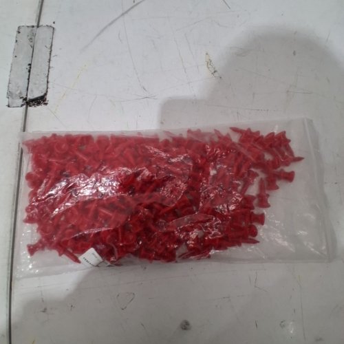 100PK FINGER TEN GOLF PLASTIC CASTLE TEES - RED image 3