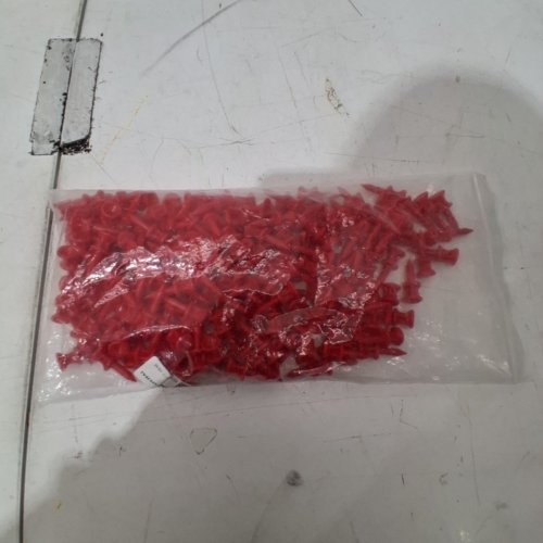 100PK FINGER TEN GOLF PLASTIC CASTLE TEES - RED image 4