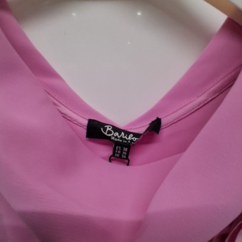 WOMEN'S BARILOCHE SLEEVELESS SHIRT WITH FLOWER DETAILING - SMALL / MEDIUM - 38 - PINK (STYLE : BIESCAS) image 3