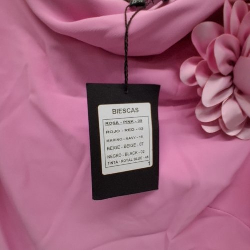 WOMEN'S BARILOCHE SLEEVELESS SHIRT WITH FLOWER DETAILING - SMALL / MEDIUM - 38 - PINK (STYLE : BIESCAS) image 4