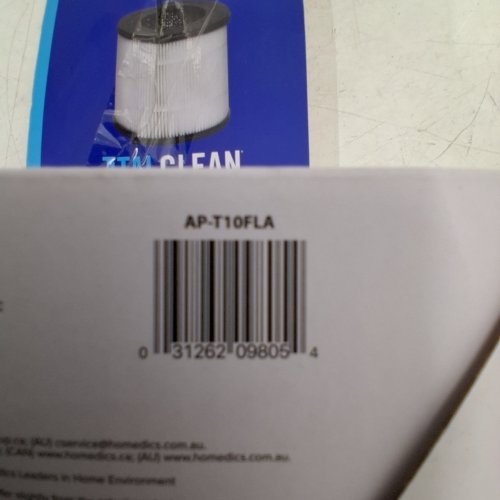 HOMEDICS TOTALCLEAN REPLACEMENT HEPA-TYPE AIR PURIFIER FILTER (MODEL: AP-T10FLA) image 2