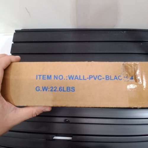 FRAYSCENT SLAT WALL PANELING - 4FT X 8FT - BLACK (MODEL: WALL-PVC-BLACK-8) image 2
