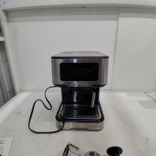 CHEFMAN EASY-BREW ESPRESSO MACHINE WITH BUILT-IN MILK FROTHER - 1.8L TANK - STAINLESS STEEL (MODEL: RJ54-SS-15-CA) image 3