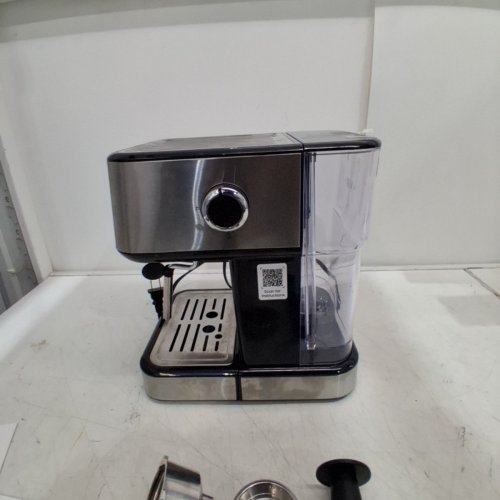CHEFMAN EASY-BREW ESPRESSO MACHINE WITH BUILT-IN MILK FROTHER - 1.8L TANK - STAINLESS STEEL (MODEL: RJ54-SS-15-CA) image 5