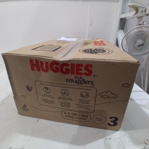 168PK HUGGIES LITTLE SNUGGLERS DISPOSABLE DIAPERS - SIZE 3 - WINNIE THE POOH image 3