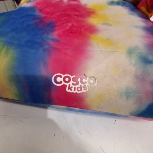 COSCO KIDS TOPSIDE LIGHTWEIGHT BACKLESS BOOSTER CAR SEAT - 100LBS CAPACITY - RAINBOW (MODEL: 22976C-TDP) image 5