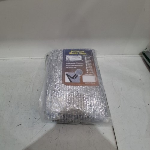 ALUMINET SHADE CLOTH NET FOR GARDENS AND GREENHOUSES - 13" X 13" - SILVER image 3