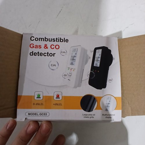 COMBUSTIBLE GAS & CO DETECTOR - 100-240 V - BLACK (MODEL: GC03) image 3