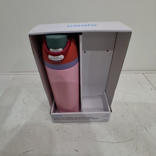 OWALA STAINLESS STEEL WATER BOTTLE - 24OZ - PINK/RED (MODEL: 1965314) image 3