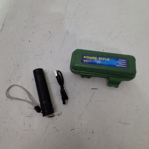 RECHARGEABLE LED EGG CANDLER FLASHLIGHT WITH CASE - BLACK image 2